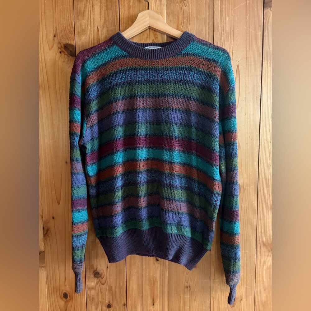 Vintage Missoni multicolored textured sweater